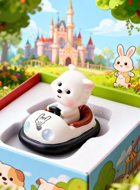 卡通动物树脂桌面摆件礼盒装