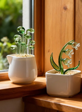 玻璃花卉装饰摆件创意花盆