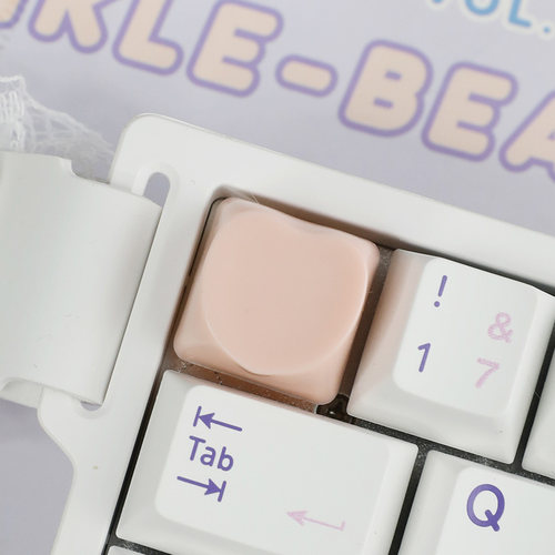 敲敲莓可爱爱心个性键帽客制化机械键盘帽单个ESC立体送女礼物 - 图2