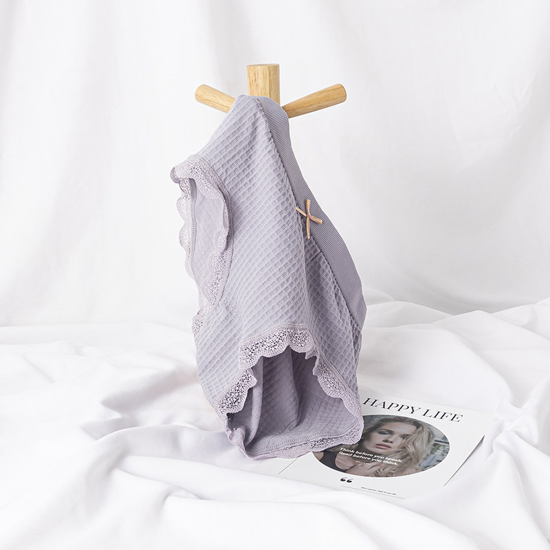 北极绒纯棉裆薄款透气女生三角内裤 北极绒晓明周内裤