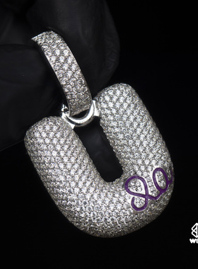 wbj欣赏立体文字s925银全国珠宝