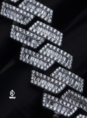 闪耀WBJ定制珠宝情侣银欧美项链