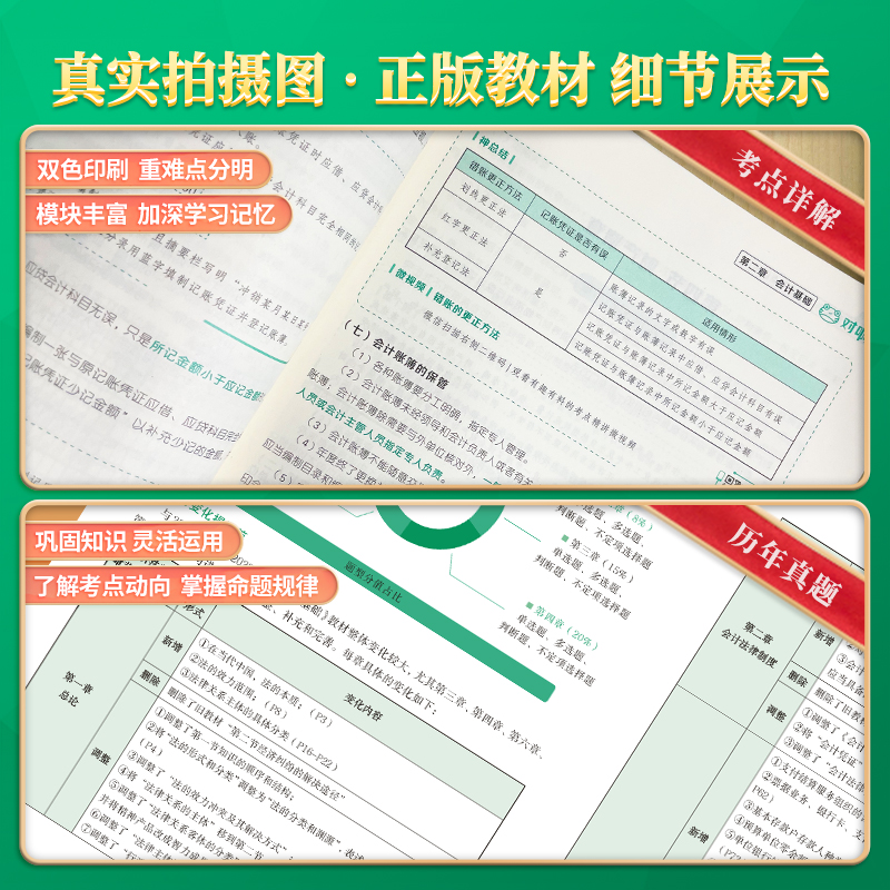 豪华版赠网课题库】对啊网初级会计2024教材职称考试通关快车1234大绿盒豪华书课包会计实务经济法从业资格零基础金题刷真题模拟-图3