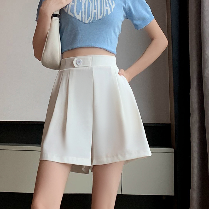 2022新款西装夏季高腰宽松三分裤 享慕休闲裤