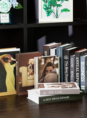 现代北欧简约假书摆件电视柜