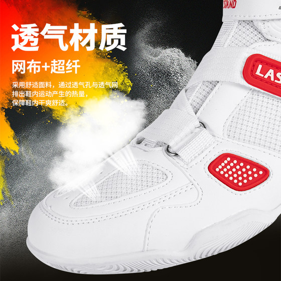 Boxing shoes for children and teenagers-high top ankle protection professional
