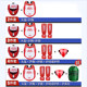Children's Sanda Fighting Protective Gear Thickened Leg Guards and Chest Protectors