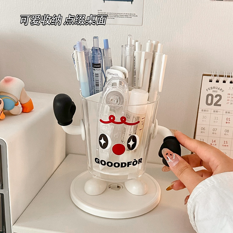化妆刷收纳筒旋转梳妆台化妆品收纳盒口红眼影置物架分格桌面笔筒,淘宝优惠券,粉丝福利购,淘宝优惠卷
