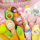 Cartoon decompression soft gel pen decompression swing pen primary school students creative and practical stationery school prize gift