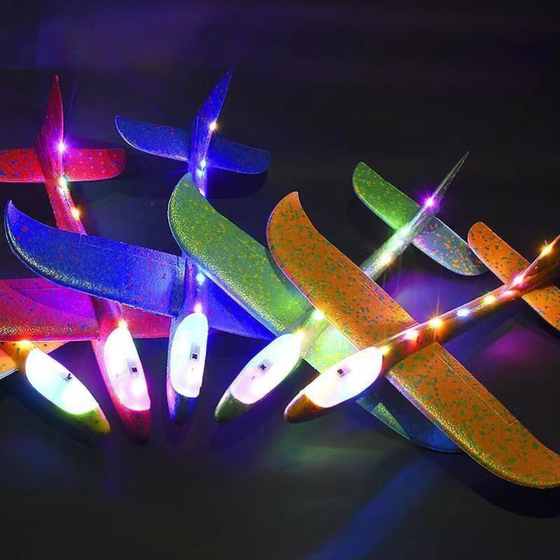 Large hand-thrown airplane luminous toy foam airplane