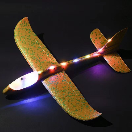 Large hand-thrown airplane luminous toy foam airplane