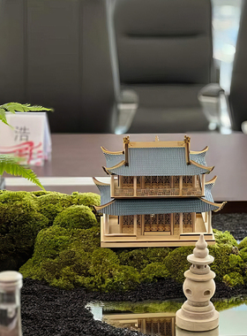 美空花舍长条桌永生苔藓摆件绿植