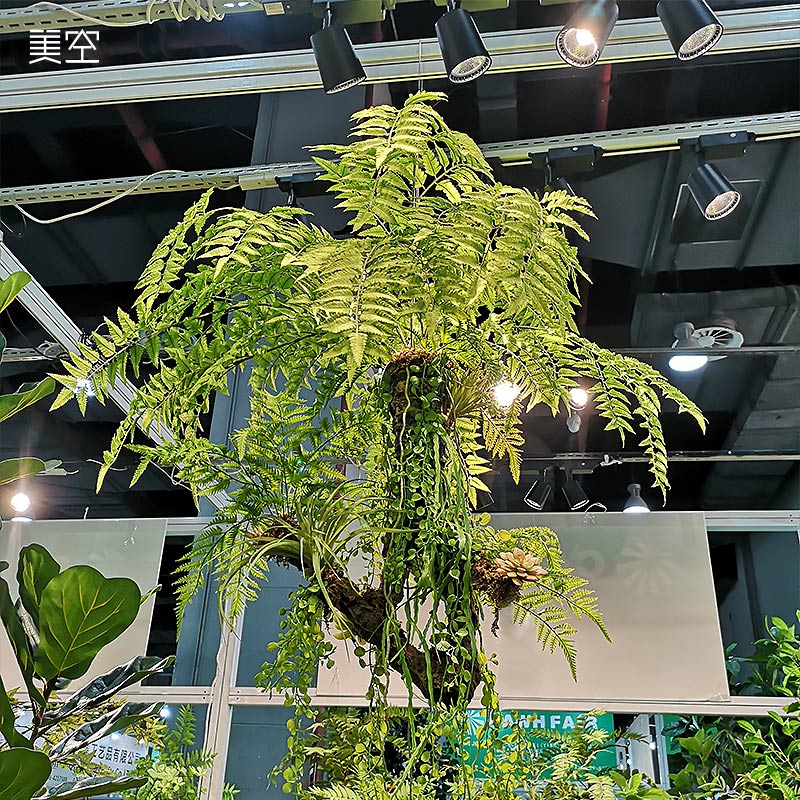 仿真绿植吊挂空间装饰多肉植物客厅家居摆件室内悬空造景/美空512 - 图1