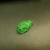 Spicy Green Burmese Natural Grade A Jade Golden Toad Ring Noodles