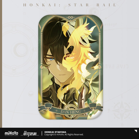 Tinplate badges from the Heroes of Ompharos series