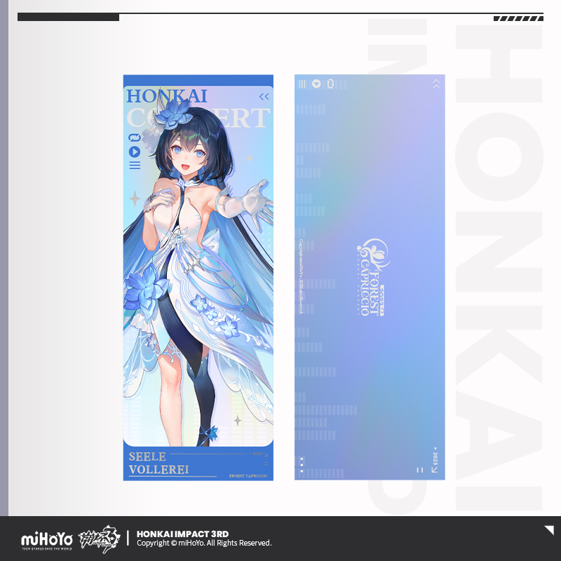 【米哈游/崩坏3】林海绮律音乐会主题镭射收藏票套组 miHoYo - 图3