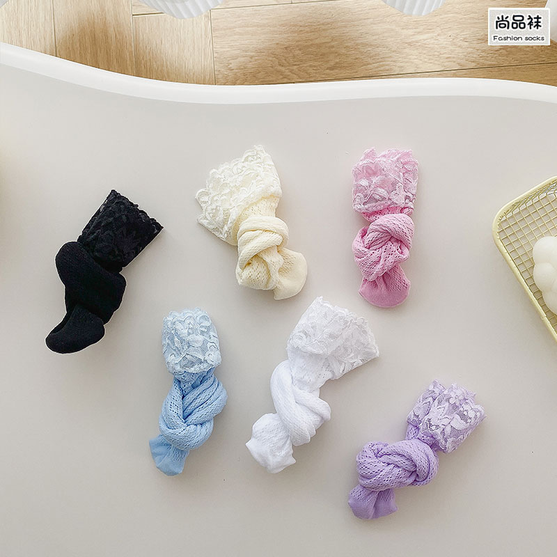 女童袜夏季宝宝薄款堆堆袜花边儿童长袜夏天潮中大童堆堆网眼袜子,淘宝优惠券,粉丝福利购,淘宝优惠卷