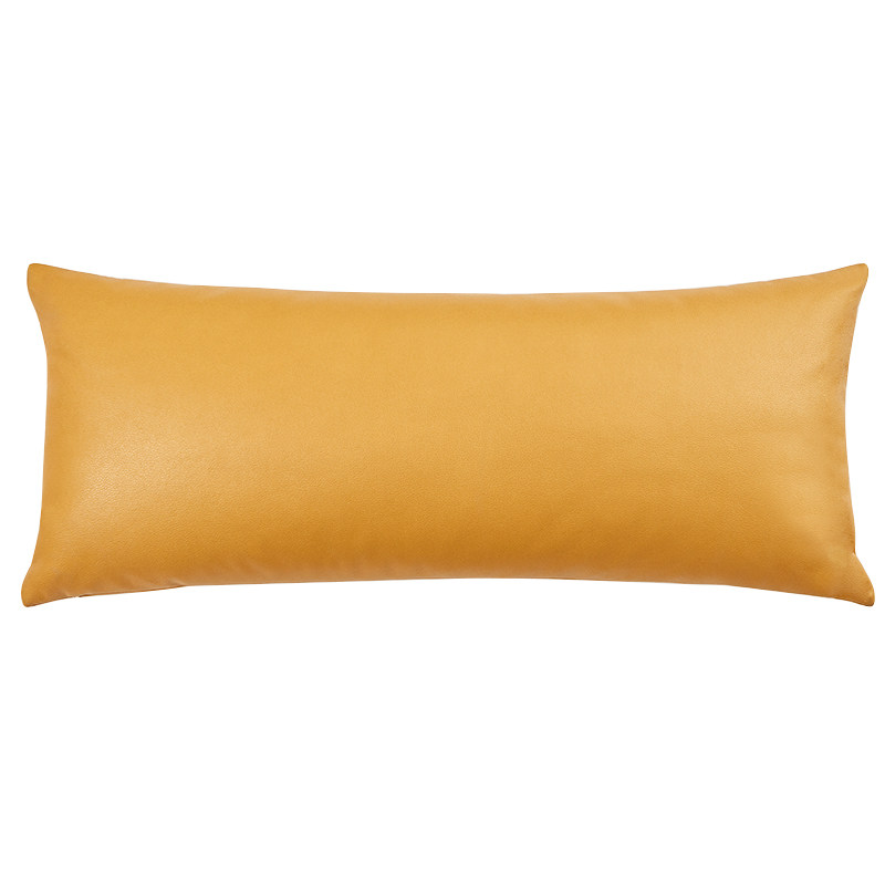 长条科技布抱枕皮沙发腰枕腰靠靠枕长方形床上靠垫靠背客厅靠头套 - 图3