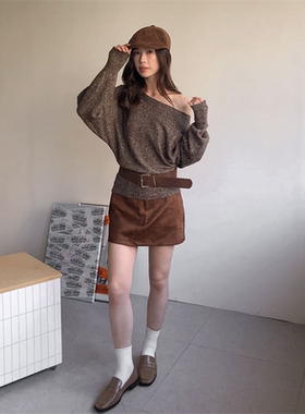 绒面皮带女真皮束腰装饰牛皮腰带