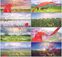 Grasslands rise up undownhill sundown Central Zhuoma soundtrack finished song Background Led video material