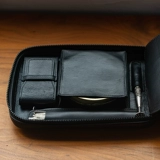 Одна кожа одна кожаная четырьмя поддерживаемыми кожаными сигаретами Сумка Сумка