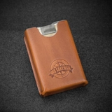 Один кожаный портсигар, мужской портативный ультратонкий ароматизатор, 20 упаковок, защитный чехол из воловьей кожи с китайским ароматом
