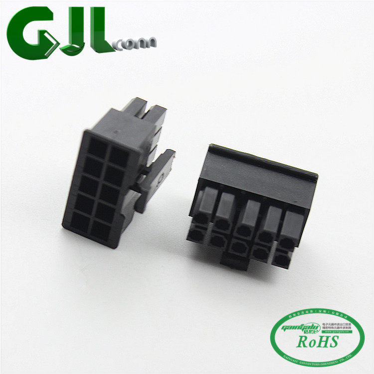 GJLCONN MX3.0mm 43025 2X5P公壳 3.0间距连接器 10P公插头_虎窝淘