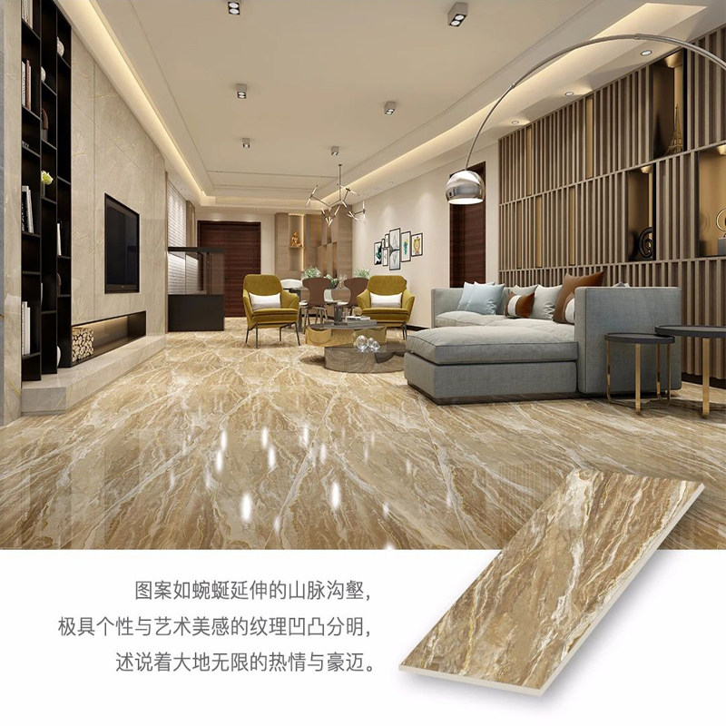 通体大理石瓷砖600x1200金丝釉地板砖灰色内墙砖客厅800x800地砖_虎窝淘
