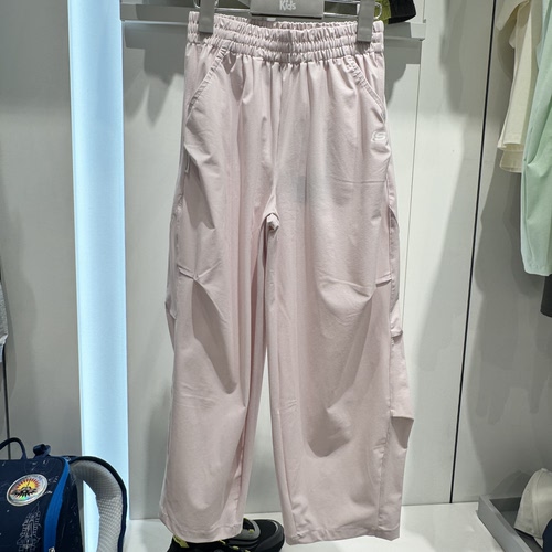 Skechers斯凯奇儿童2026夏季女童直筒裤休闲运动针织长裤L226G030 - 图1