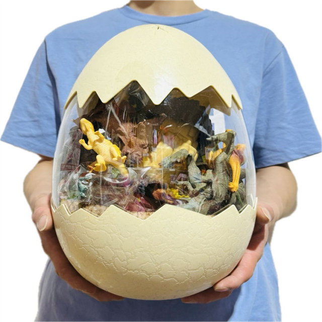 Dinosaur egg plastic model portable egg storage