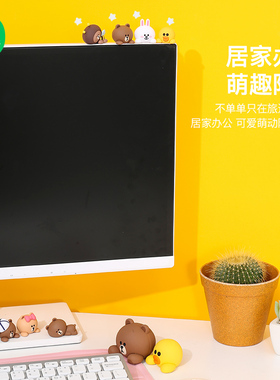 正版布朗熊桌面车载中控台小摆件