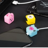 Корейский милый силикон BT21, подходящий для Apple iPhone, Huawei typec, защитный чехол для кабеля для зарядки и передачи данных, головка