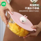 Line friends, милый пищевой силикон, универсальная пылезащитная крышка с уплотнителем, крышка для стакана