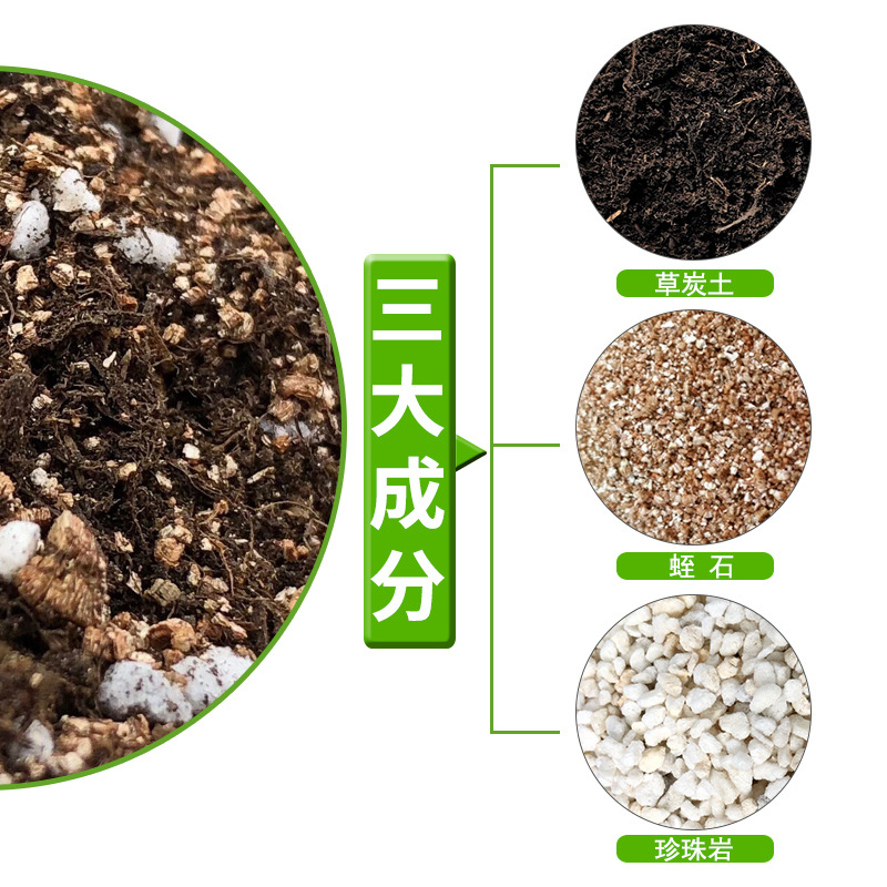 厂家代发通用型营养土种花种菜家用种植土有机土绿植花卉多肉 - 图1