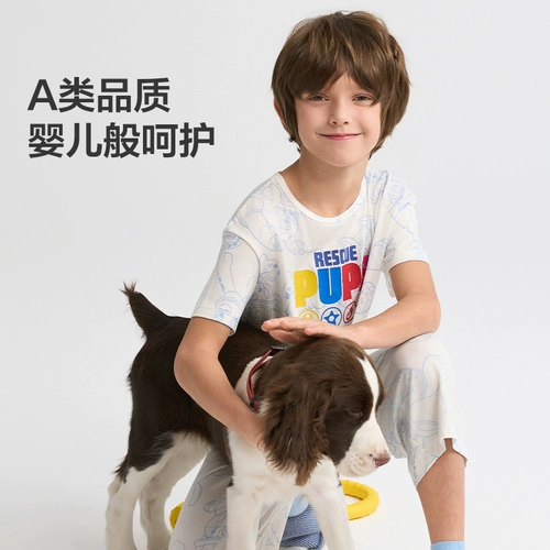 Детская пижама подходит для мужчин и женщин, летние шорты для школьников, короткий рукав