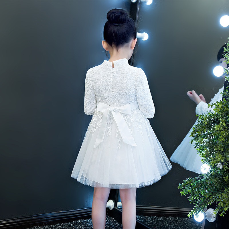 儿童公主裙秋冬洋气小女孩裙子女童白色礼服蓬蓬裙生日连衣裙冬,淘宝优惠券,粉丝福利购,淘宝优惠卷