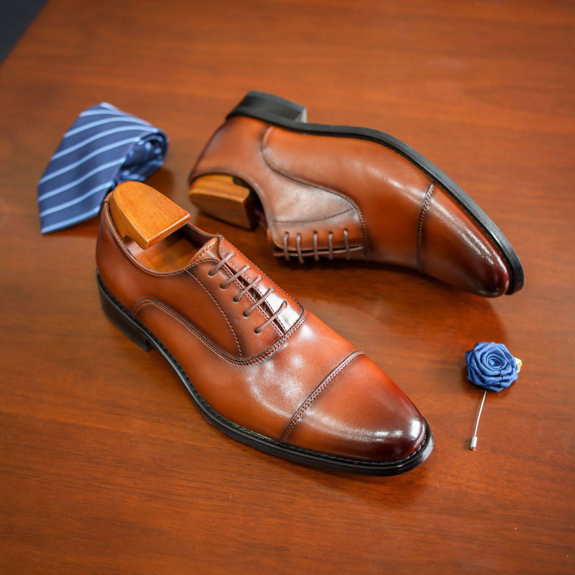 Men lace up business dress leather shoes in plus size 45-47,淘宝优惠券,粉丝福利购,淘宝优惠卷