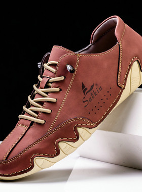 Sailing shoes men's low cut Martin shoes large size帆船鞋男