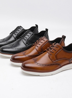 Blok Men's Business Leather Shoes布洛克男英伦休闲商务皮鞋