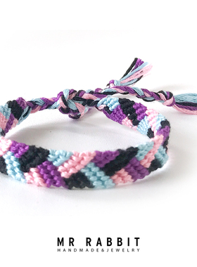 兔子先生手工编织韩国友谊手绳