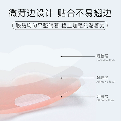 南极人 Противоударные летние тонкие силиконовые невидимые наклейки на соски для сосков, эффект подтяжки
