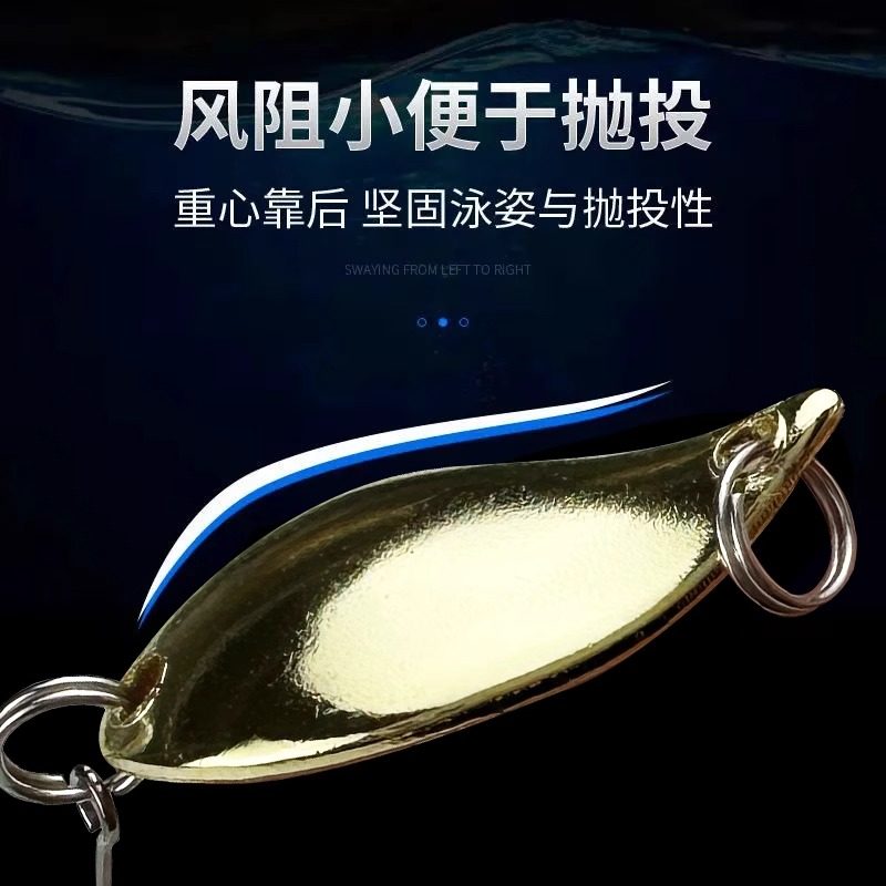 微物马口勺型亮片路亚仿生假饵白条翘嘴单钩远投铁板金属亮片饵盒,淘宝优惠券,粉丝福利购,淘宝优惠卷