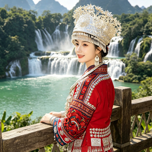 广西崇左百色巴马四日游 德天瀑布古龙山鹅泉三门海浩坤湖跟团 - 图0