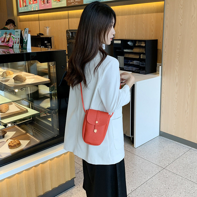 外贸女包包Bags简约荔枝纹手机包2023新款迷你单肩斜挎零钱包,淘宝优惠券,粉丝福利购,淘宝优惠卷