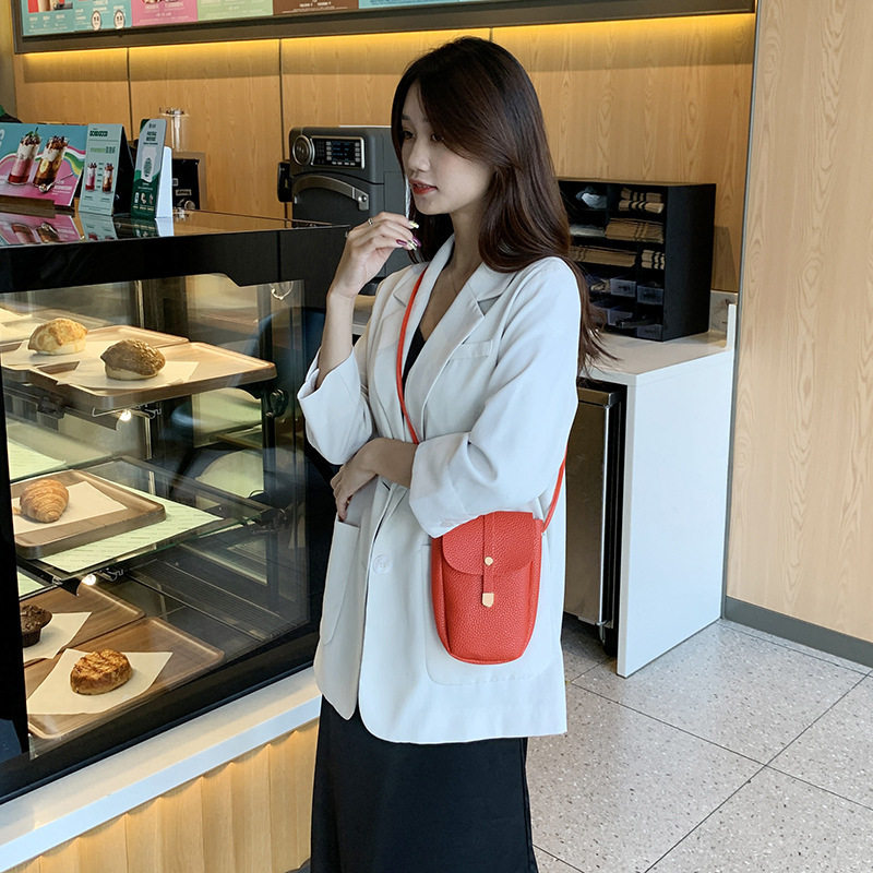 外贸女包包Bags简约荔枝纹手机包2023新款迷你单肩斜挎零钱包,淘宝优惠券,粉丝福利购,淘宝优惠卷