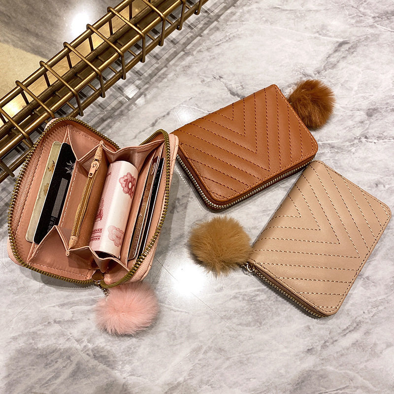 跨境女包2024新款时尚气质小包卡包毛绒零钱包简约百搭女钱包,淘宝优惠券,粉丝福利购,淘宝优惠卷