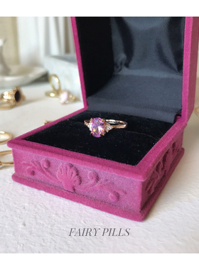 戒指宝石日本甜美风镶嵌锆石戒指