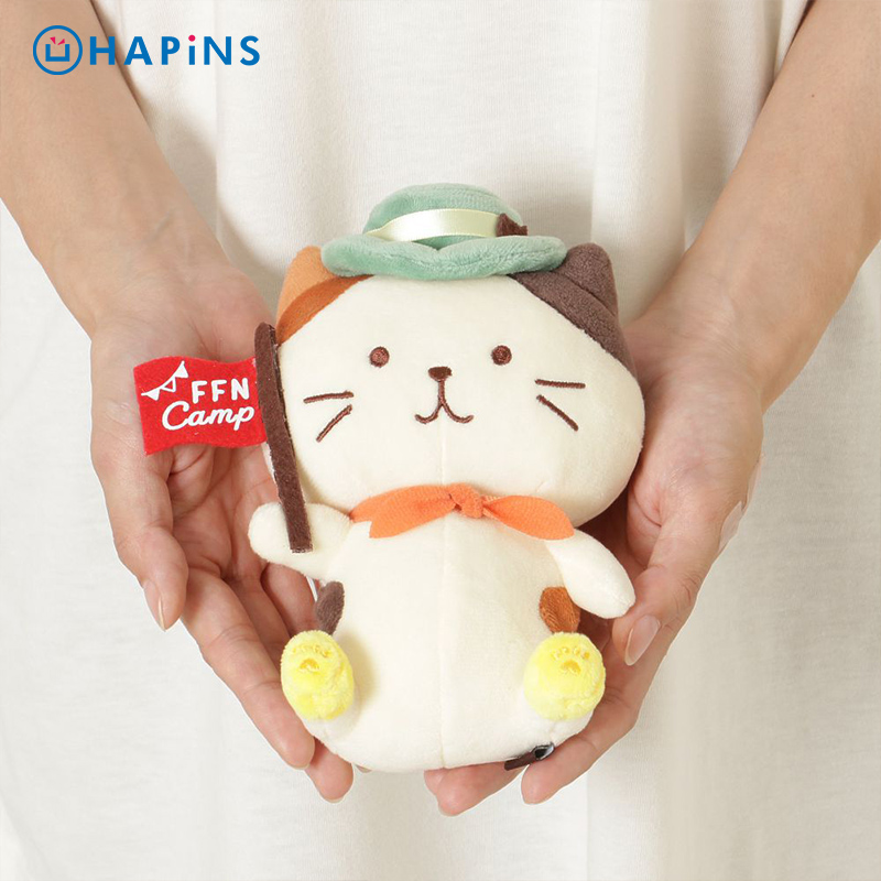 日本FFN限定露营甜美猫咪可爱女生毛绒玩具安抚玩偶玩具送礼 - 图2
