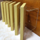 Whole house custom color plate card slot inclined display rack cabinet door panel marble small sample Yake display rack
