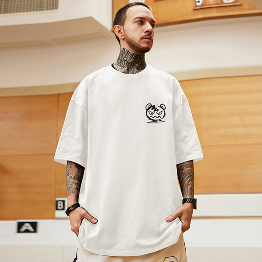 Moyan five-point sleeve trendy large-size teenager